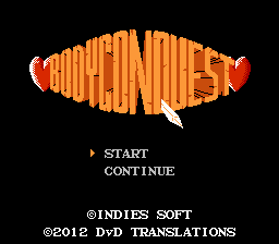 Bodycon Quest I : Abakareshi Musume Tachi (Homebrew) — Title screen